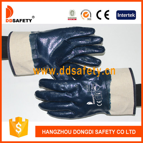 Cotton with nitrile coated gloves